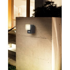 LED-es kültéri fali lámpa mozgásérzékelővel,, melegfehér,, sötétszürke, Polarlite Spot Pir8 5. kép