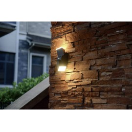 LED-es kültéri fali lámpa mozgásérzékelővel 13 W, dupla spot,, melegfehér,, sötétszürke, Polarlite D 7. kép
