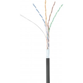 Hálózati kábel RJ45 CAT 5e F/UTP 1 m, fekete, törégátlóval, Renkforce 3. kép