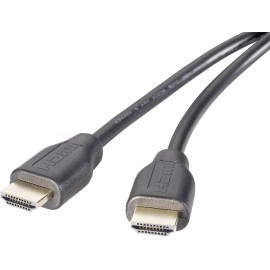 HDMI kábel ethernettel HDMI dugó - dugó 2 m fekete Speaka Professional