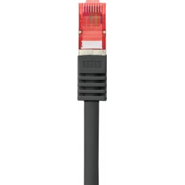 RJ45 Hálózat Csatlakozókábel CAT 6 S/FTP 0.50 m Fekete Védővel, Aranyozatt érintkező, Lángálló Renkf 4. kép