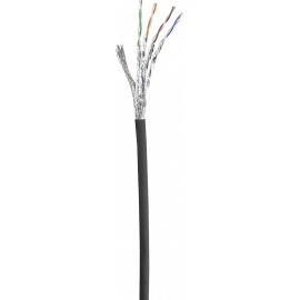 RJ45 Hálózat Csatlakozókábel CAT 6 S/FTP 15.00 cm Fekete Védővel, Aranyozatt érintkező, Lángálló Ren 5. kép