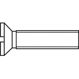 TOOLCRAFT 889702 Süllyesztett csavarok M1.2 10 mm Egyeneshornyú DIN 963 Acél Cinkezett 1 db