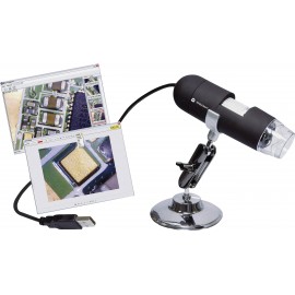 TOOLCRAFT USB-s mikroszkóp 2 MPix Digitális nagyítás (max.): 200 x 2. kép