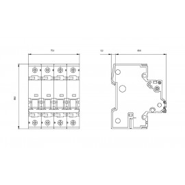 Siemens 5SY54027 Vezeték védőkapcsoló 2 A 230 V, 400 V 2. kép