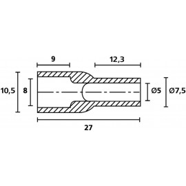 HellermannTyton HV4820 PVC NA 2000 Védősapka Szorítási átmérő (max.) 6 mm PVC Átlátszó 1 db 4. kép