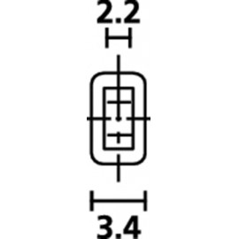 HellermannTyton OP4828 PE NA 2000 Védősapka Szorítási átmérő (max.) 4 mm Polietilén Átlátszó 1 db 2. kép