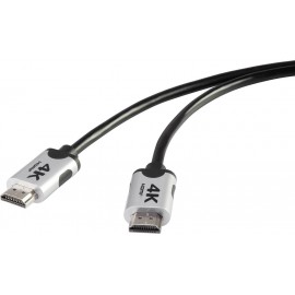 Prémium HDMI 4k/Ultra-HD Csatlakozókábel[1x HDMI dugó - 1x HDMI dugó]1.00 mFeketeSpeaKa Professional