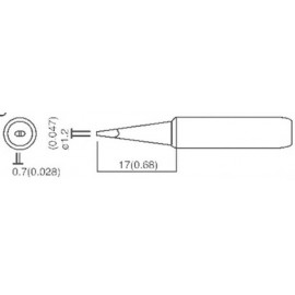 Pákahegy, véső forma TOOLCRAFT, hegy méret: 1.2 mm, csúcs hossz: 17 mm 2. kép