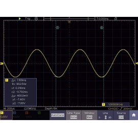 VOLTCRAFT DSO-6084F Digitális oszcilloszkóp 80 MHz 4 csatornás 1 GSa/mp 40000 kpts 8 bit Digitális m 14. kép