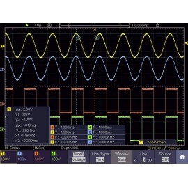 VOLTCRAFT DSO-6084F Digitális oszcilloszkóp 80 MHz 4 csatornás 1 GSa/mp 40000 kpts 8 bit Digitális m 20. kép