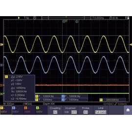 VOLTCRAFT DSO-6104F Digitális oszcilloszkóp 100 MHz 4 csatornás 1 GSa/mp 40000 kpts 8 bit Digitális  12. kép