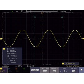 VOLTCRAFT DSO-6104F Digitális oszcilloszkóp 100 MHz 4 csatornás 1 GSa/mp 40000 kpts 8 bit Digitális  7. kép