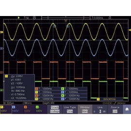 VOLTCRAFT DSO-6204E Digitális oszcilloszkóp 200 MHz 4 csatornás 1 GSa/mp 40000 kpts 8 bit Digitális  14. kép