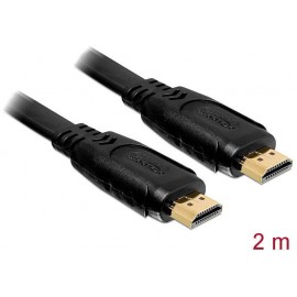 Delock HDMI Csatlakozókábel [1x HDMI dugó - 1x HDMI dugó] 2.00 m Fekete