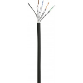 RJ45 Hálózat Csatlakozókábel CAT 6A S/FTP 25.00 cm Fekete Védővel, Lángálló Basetech 5. kép