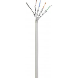 RJ45 Hálózat Csatlakozókábel CAT 6A S/FTP 0.50 m Szürke Védővel, Lángálló Basetech 4. kép