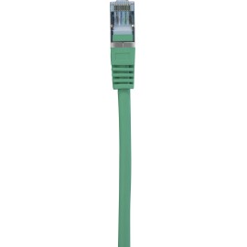 RJ45 Hálózat Csatlakozókábel CAT 6A S/FTP 25.00 cm Zöld Védővel, Lángálló Basetech 3. kép