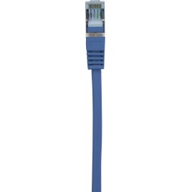 RJ45 Hálózat Csatlakozókábel CAT 6A S/FTP 1.00 m Kék Védővel, Lángálló Basetech 3. kép