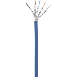 RJ45 Hálózat Csatlakozókábel CAT 6A S/FTP 1.00 m Kék Védővel, Lángálló Basetech 4. kép