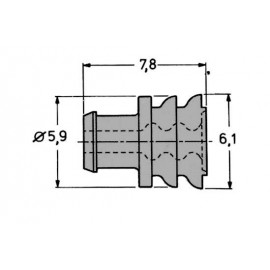 Pólusszám: 1 AMP-Superseal TE Connectivity Tartalom: 1 db 2. kép