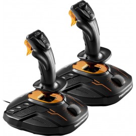 Thrustmaster T.16000M Space Sim Duo Stick Repülésszimulátor joystick PC Fekete, Narancs