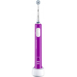 Elektromos gyermek fogkefe Oral-B Junior purple Forgó/oszcilláló Viola, Fehér