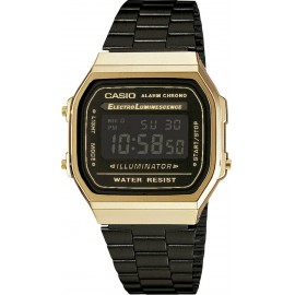 Casio Kvarc Karóra A168WEGB-1BEF (H x Sz x Ma) 38.6 x 36.3 x 9.6 mm Arany Ház anyaga=Műgyanta Anyag 