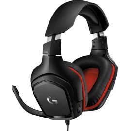 Logitech Gaming G332 Headset játékhoz 3,5 mm-es jack Vezetékes Over Ear Fekete, Piros