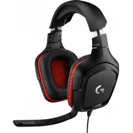 Logitech Gaming G332 Headset játékhoz 3,5 mm-es jack Vezetékes Over Ear Fekete, Piros 4. kép