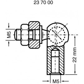 Modelcraft összekötő gömbcsukló M5 2. kép