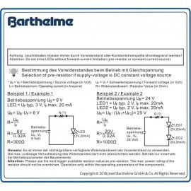 Barthelme LED készlet Natúr fehér Kerek 5 mm 10000 mcd 30 ° 20 mA 3 V 2. kép