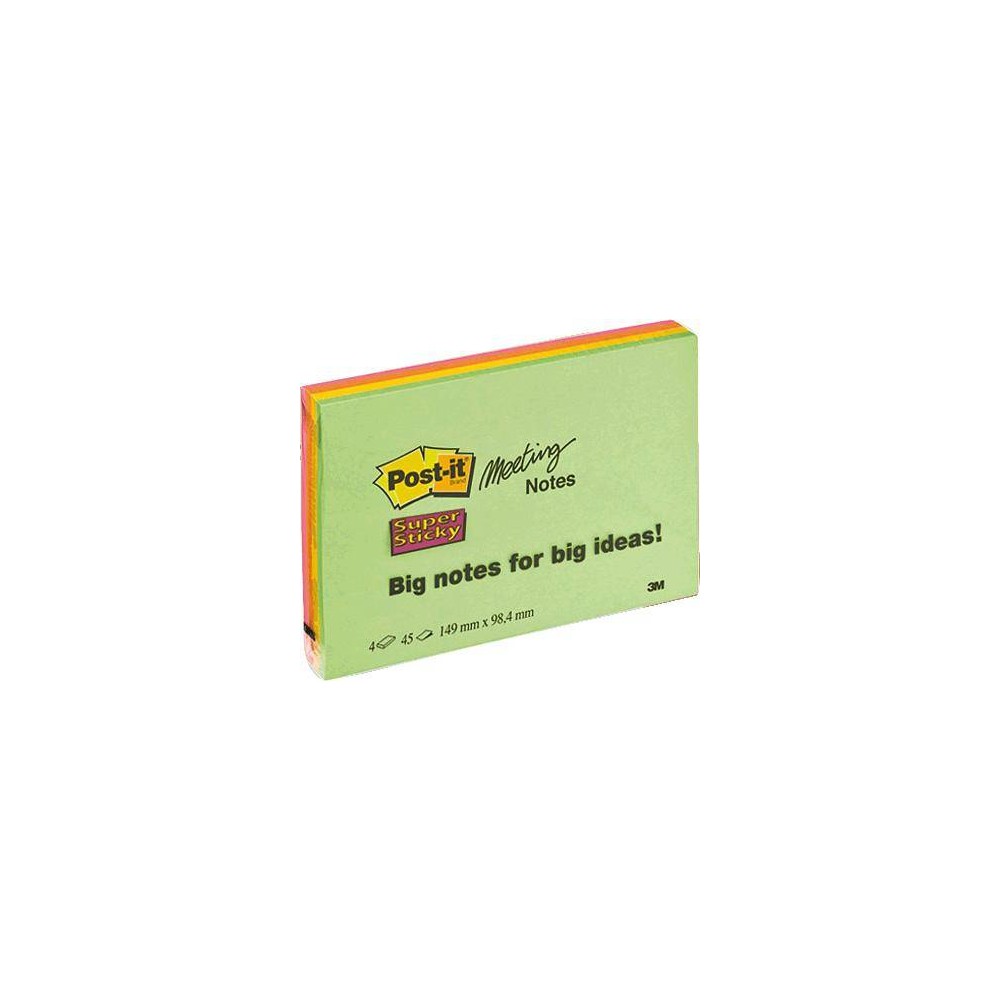 Post-it Sticky note 7100043257 149 mm x 98 mm Neon green, Neon