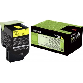 Lexmark Toner 702Y CS310 CS410 CS510 70C20Y0 Eredeti Sárga 1000 oldalak