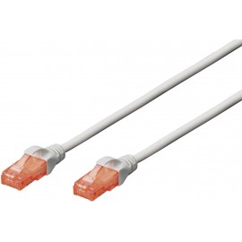 RJ45 Hálózat Csatlakozókábel CAT 6 U/UTP 0.50 m Szürke sodort érpár Digitus 4. kép