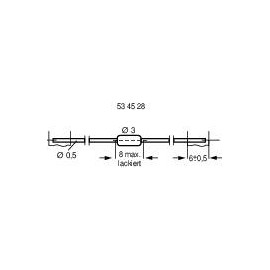 Miniatűr induktivitás, axiális, 220 µH 5,8 Ω 0,13 A B82141A1224J 2. kép