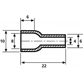 HellermannTyton HV4824 PVC-FR BK 2000 Védősapka Szorítási átmérő (max.) 8 mm PVC Fekete 1 db