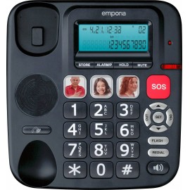 Emporia KFT19 Vezetékes telefon időseknek Fekete 2. kép