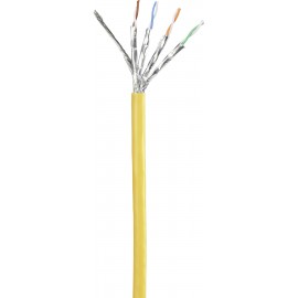 RJ45 Hálózat Csatlakozókábel CAT 6 S/FTP 15.00 cm Sárga Védővel, Aranyozatt érintkező, Lángálló Renk 6. kép