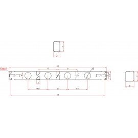 19 coll Hálózati szekrény kábelvezető 1 ME Renkforce RF-3525042 Fekete 4. kép