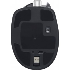 Bluetooth lézeres egér, vezeték nélküli, USB vevővel, fekete, Renkforce M618X 3. kép