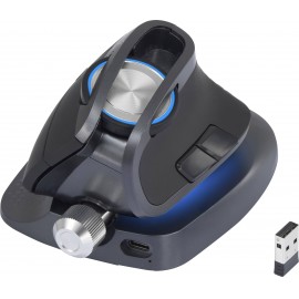 Bluetooth lézeres egér, vezeték nélküli, USB vevővel, fekete, Renkforce M618X 5. kép