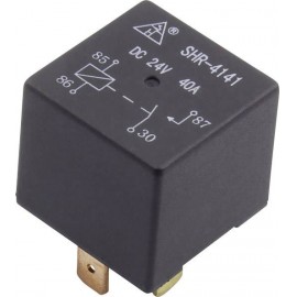 Autó relé, Tru Components SHR-4141A 24VDC 40A 4 láb,