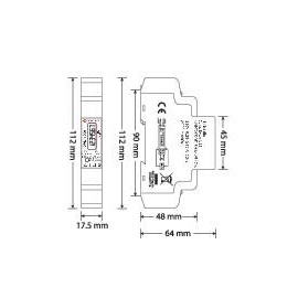 C-Control DPM-1200 Energiafogyasztás mérő Megvilágított kijelző 5. kép