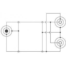 SpeaKa Professional Jack Audio Y adapter [1x Jack dugó, 3,5 mm-es - 2x Jack alj, 3,5 mm-es] Fekete 3. kép