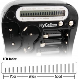 HyCell Elemteszter Batterietester LCD Mérési tartomány (elemteszter) 1,5 V, 3 V, 6 V, 9 V Elem 1900- 9. kép