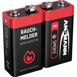 Ansmann Rauchmelderbatterie 9V-os elem Alkáli mangán 9 V 2 db 2. kép