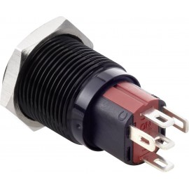 TRU COMPONENTS TC-GQ16-KH-11E/J/W/12V/A Vandálbiztos kapcsoló 48 V/DC 2 A 1 x KI/(BE) IP65 Nyomó 1 d 2. kép