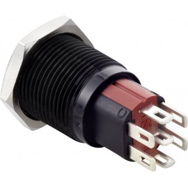 TRU COMPONENTS TC-GQ16-KH-11E/J/41RGB/12V/A Vandálbiztos kapcsoló 48 V/DC 2 A 1 x KI/(BE) IP65 Nyomó 2. kép