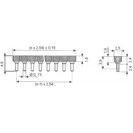 W & P Products IC hüvelysor Raszterméret: 2.54 mm Pólusszám: 10 1 db 2. kép